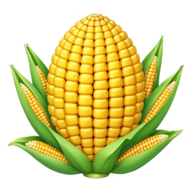 Corn in the shape of a ball sticker