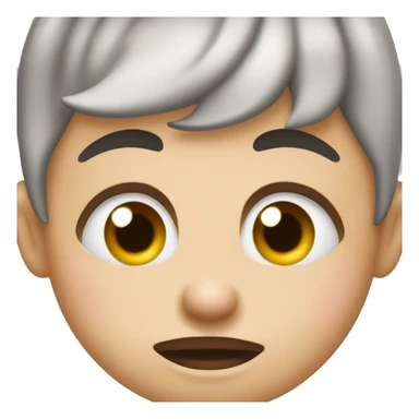 Rolling eyes with kiss marks on face ￼ sticker