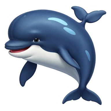 une baleine avec plein de cheveux noirs sticker