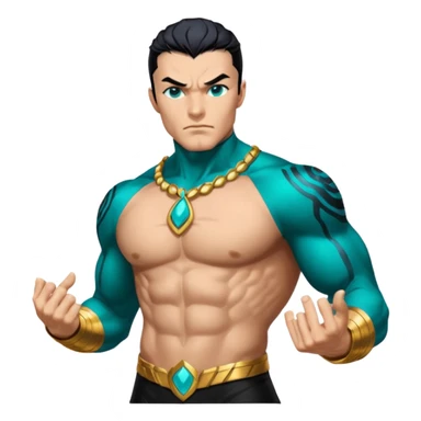 Namor from Black Panther 2, heroic pose sticker