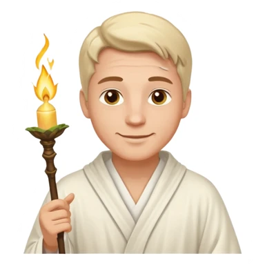 white male spiritual healer sticker