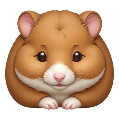 Meme-Worthy Cute Sleeping Brown Hamster Portrait Emoji, Head resting peacefully with a contented smile, showcasing a delightfully compact build and a luxuriously soft rich brown coat, eyes shut in a serene nap, Simplified yet hilariously adorable features, highly detailed, glowing with a soft, drowsy light, high shine, relaxed and utterly lovable, stylized with an air of playful laziness, bright and heartwarming, soft glowing outline, capturing the essence of a comically sleepy hamster, so meme-worthy it feels like it could instantly become the next viral sensation of adorable slumber! sticker