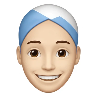 Una persona con la cabeza de la bandera de Argentina sticker