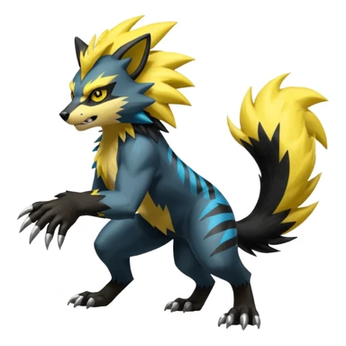 Obstagoon-Luxray-Zeraora-fusion  sticker