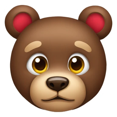 Oso y ojos de corazón  sticker