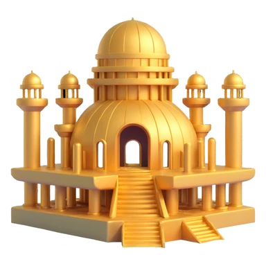 futuristic golden underwater base, full structure shown, domes, pillars, Anunnaki details sticker
