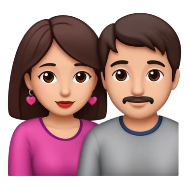 pareja latina de hombre y mujer enamorados sticker