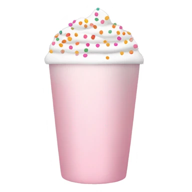 Light pink latte with sprinkles  sticker
