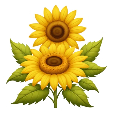 Girasol y avejita sticker