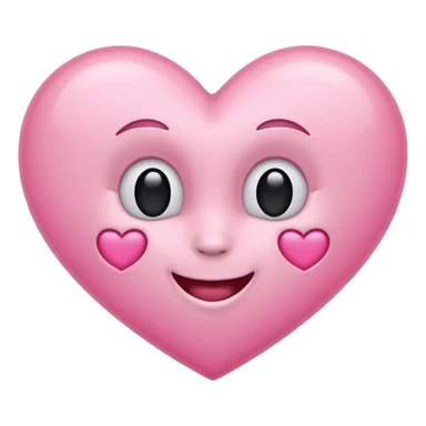 Licht roze hart sticker