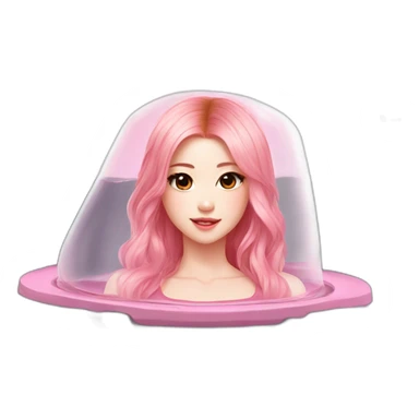 Rosé from blackpink on the tank sticker