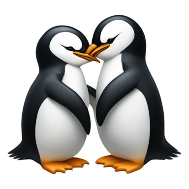Penguin in love sticker