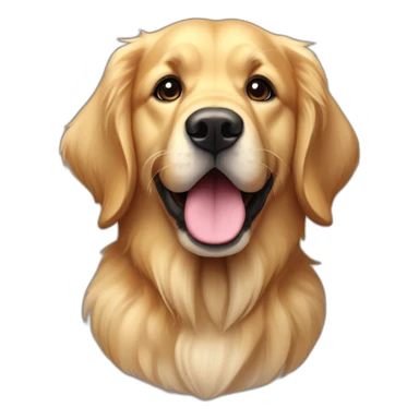 Chien golden retriver bébé dessus sticker