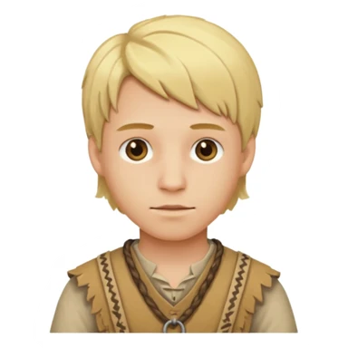 Young Blond Stone Age Man – Wearing primitive clothes.




 sticker