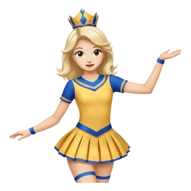 Majorette jupe courte danser sticker