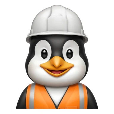 penguen işçi sticker