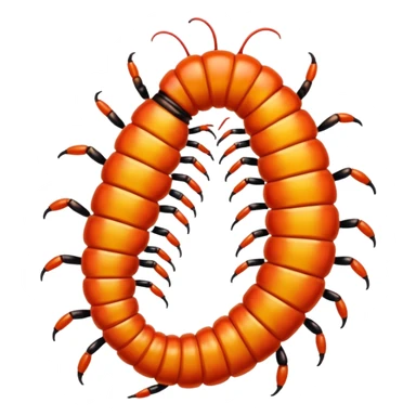 Centipedes kissing sticker