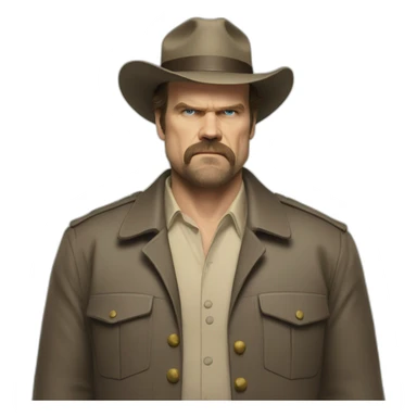 Jim Hopper David harbour sticker