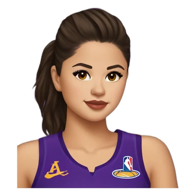 selena gomez in lakers jersey sticker