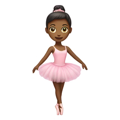 Ballerina with pink tutu sticker