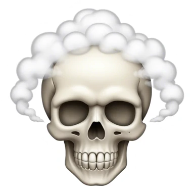 Skull imoji mind blowing  sticker