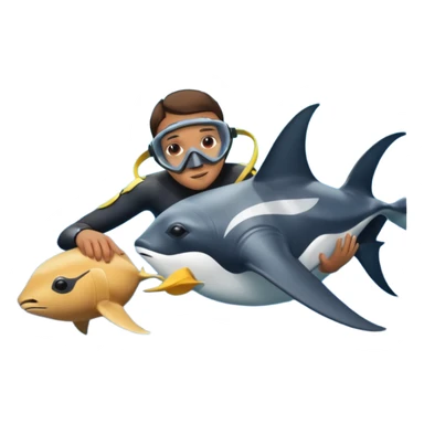 une personne qui carresse un raies menta sticker