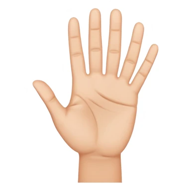 raised hand gesture signaling stop sticker