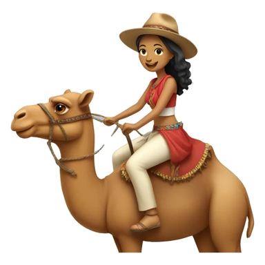Senorita riding a camel sticker