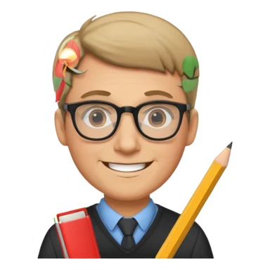 Sticker “male teacher planning day” sticker