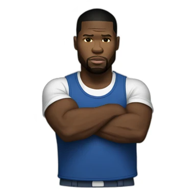 50 CENT SEÑALANDO SU MANO 5 sticker