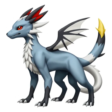 Salandit-Reshiram-Umbreon-Silvally-fusion (full body) sticker