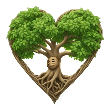 Tree of life heart sticker