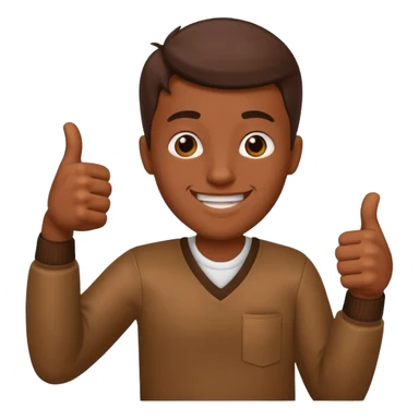 Buat gambar those bad tings guy dari sml yg sedang senang dan berikan jempol sticker