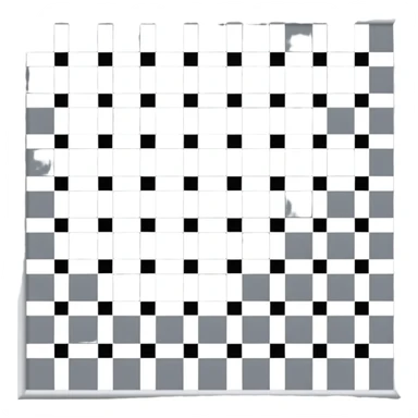 Gray and white checkered pattern, 8x8 grid, minimalist design, flat colors, no shadows sticker
