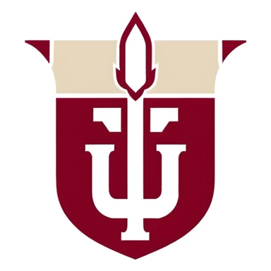 Indiana university logo IU sticker