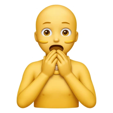 yellow emoji hands choking its neck  sticker