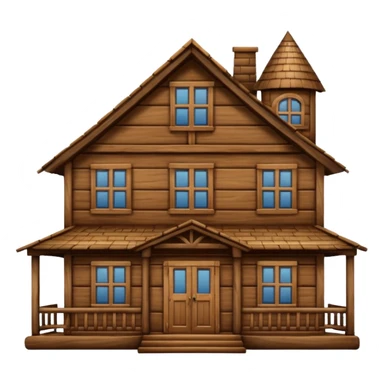 biggest wood house sticker
