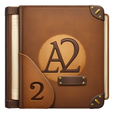 a book with "A2-B1" on its cover sticker