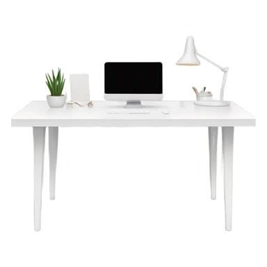 minimalist-clean-work-desk-with-white-wood-colorway-front-view sticker