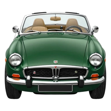 1977 British racing green Mgb roadster chrome bumper wire wheels reg plate YGR 151R  sticker