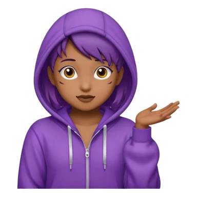 Momo jojo in a purple onesie  sticker