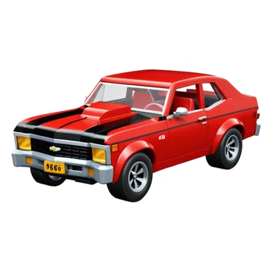 race-bred 1969 Chevy Nova Lego  sticker