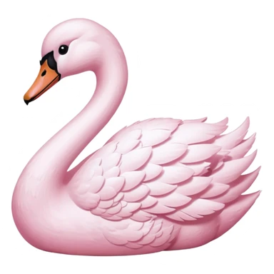 pastel pink swan sticker