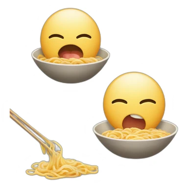 zemmour qui mange des ramen sticker