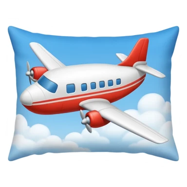 pillow plane sticker