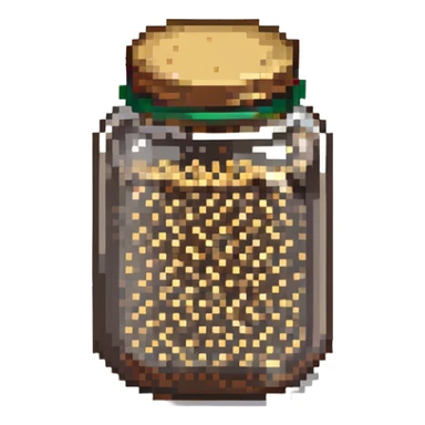 jar of sesame seeds sticker