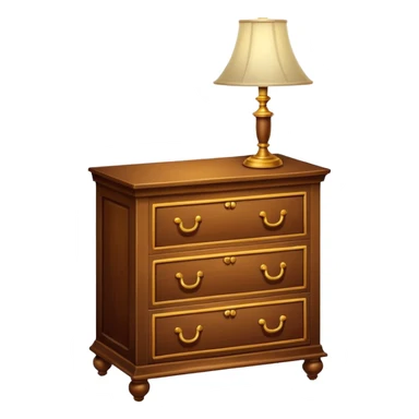 A Cupboard-commode-drawer-night-bed-stand furniture with a night lamp,WİTH BED sticker