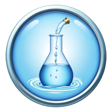water works monopoly badge  sticker