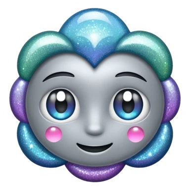 vamp glitter gray sticker