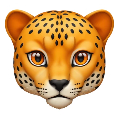 A fat cheetah  sticker